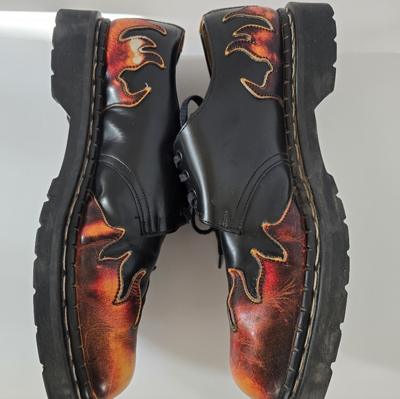 Vintage Tredair Doc Marten Style flame lace up Oxford shoes - Picture 4 of 5